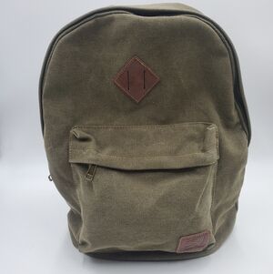seemeroad Canvas College Durable Rucksack, Laptop Backpack, Millitary Green